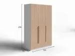 Шкаф Rait 3х дв. глубокий с вешалкой и ящиками Шкаф Rait 3х дв. глубокий с вешалкой и ящиками