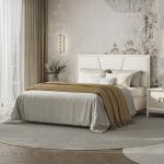 Кровать двойная с мягким элементом, без н/с 1600х2000 Modena, дуб сатин Кровать двойная с мягким элементом, без н/с 1600х2000 Modena, дуб сатин