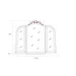 Зеркало к туалетному столу Престиж, беж Зеркало к туалетному столу Престиж, беж