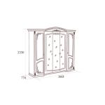 Шкаф Флорина 5-и дверный с зеркалами, беж