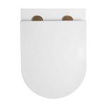 Унитаз подвесной TONI ARTI ESTETICA Milano со смывом торнадо, с микролифтом, накладка медь Унитаз подвесной TONI ARTI ESTETICA Milano со смывом торнадо, с микролифтом, накладка медь