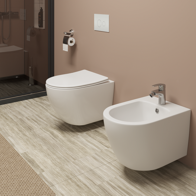 Унитаз подвесной TONI ARTI Russi с сиденьем с микролифтом