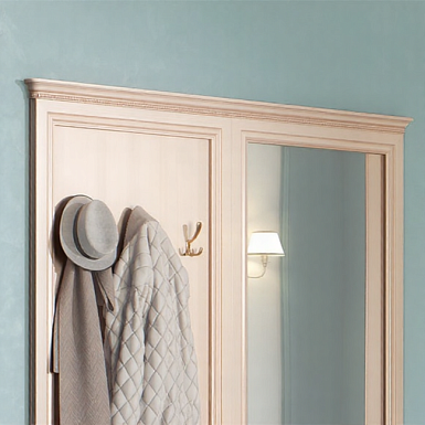 Карниз К-2 для вешалки или зеркала, Джоконда крем