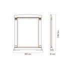 Зеркало к комоду Лоренцо, пудра Зеркало к комоду Лоренцо, пудра