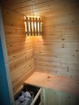 Одноместная финская сауна из кедра с электрокаменкой  