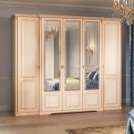 Шкаф 5-ти дверный с зеркалами Joconda, крем