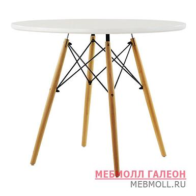 Кухонный стол дизайнерский круглый D-90 см eames (арт 6942)