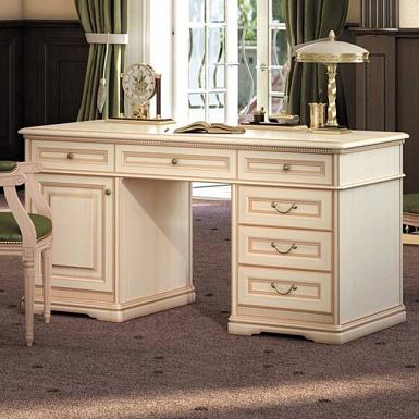 Стол письменный двухтумбовый Joconda крем