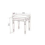 Банкетка Лоренцо одноместная, пудра Банкетка Лоренцо одноместная, пудра